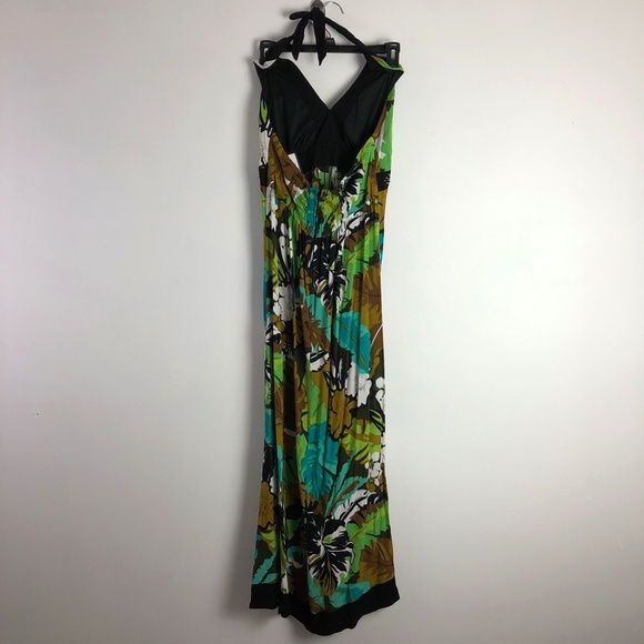 Madison Leigh black jade built in bra maxi dress 8 - Picture 4 of 7